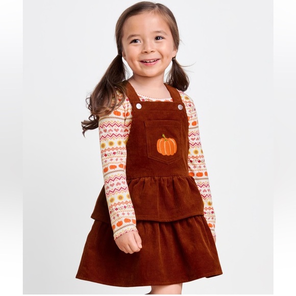 🧡 Girls Pumpkin Harvest 2-Piece Set - Hot spice NWT ‼️FINAL SALE